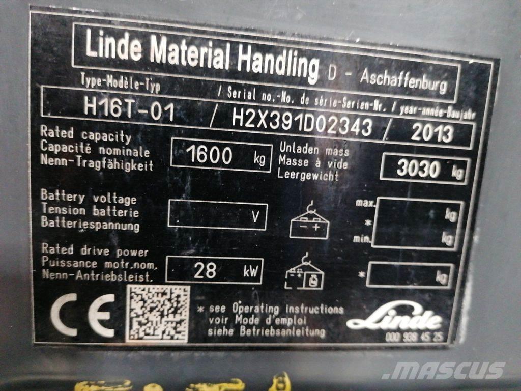 Linde H16T-01 LPG tehnika