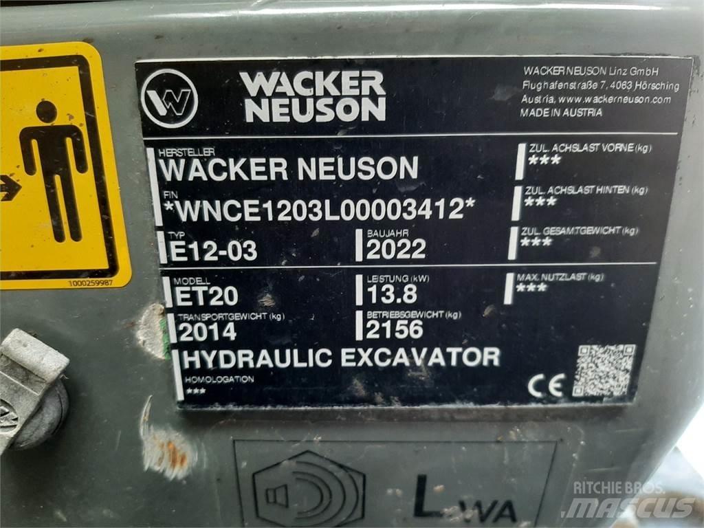 Wacker Neuson ET20 Kāpurķēžu ekskavatori