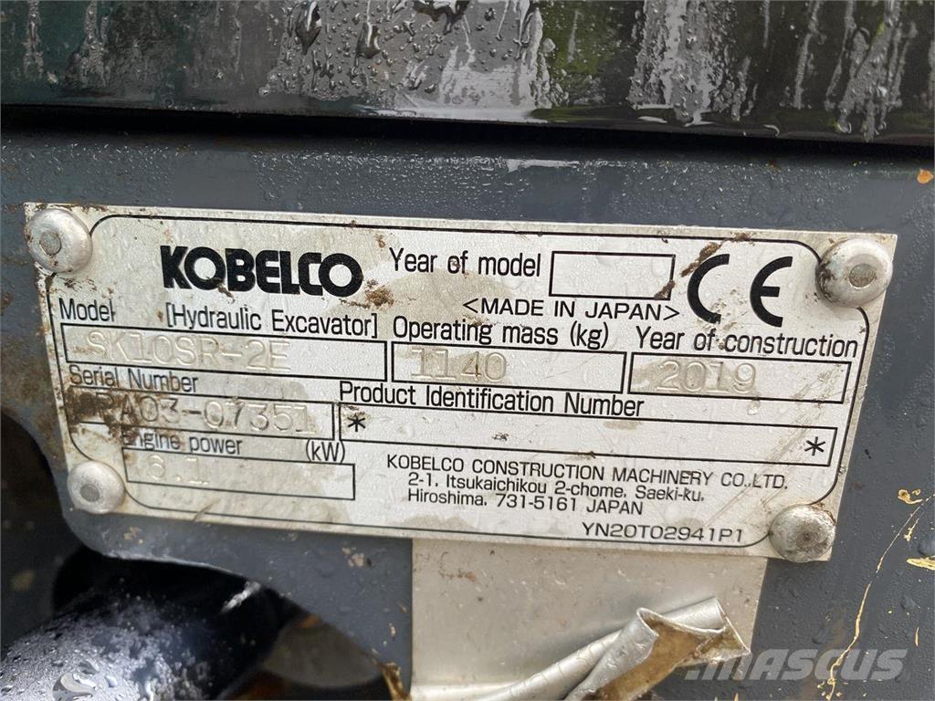 Kobelco SK10SR-2 Ekskavatori uz riteņiem