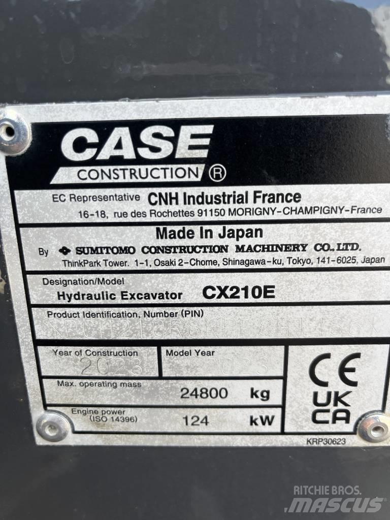 CASE CX 210 E Kāpurķēžu ekskavatori