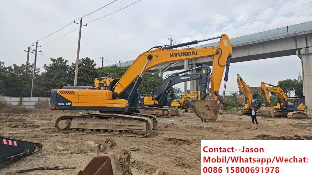 Hyundai Robex 350vs Kāpurķēžu ekskavatori