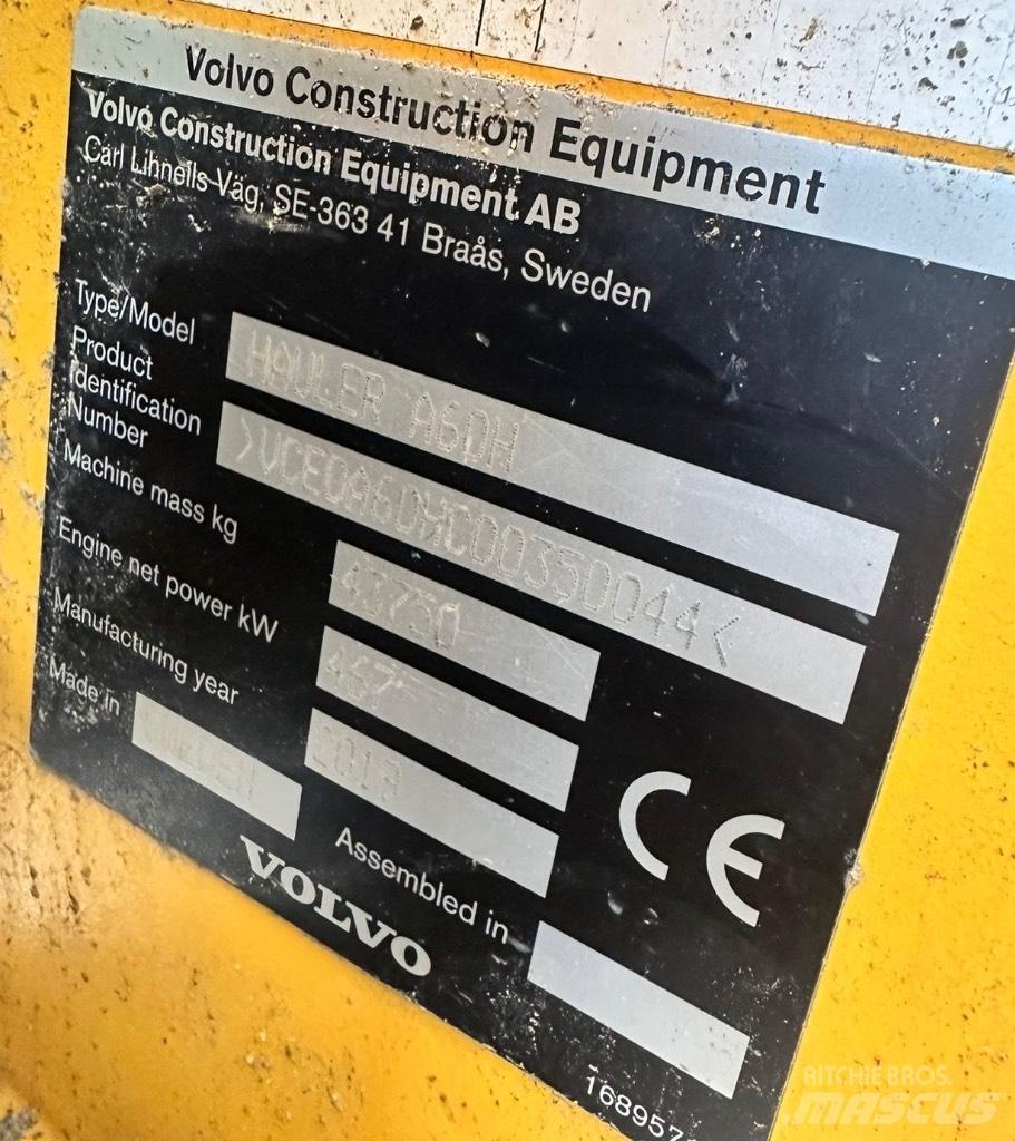 Volvo A 60 H Artikulētie pašizgāzēji