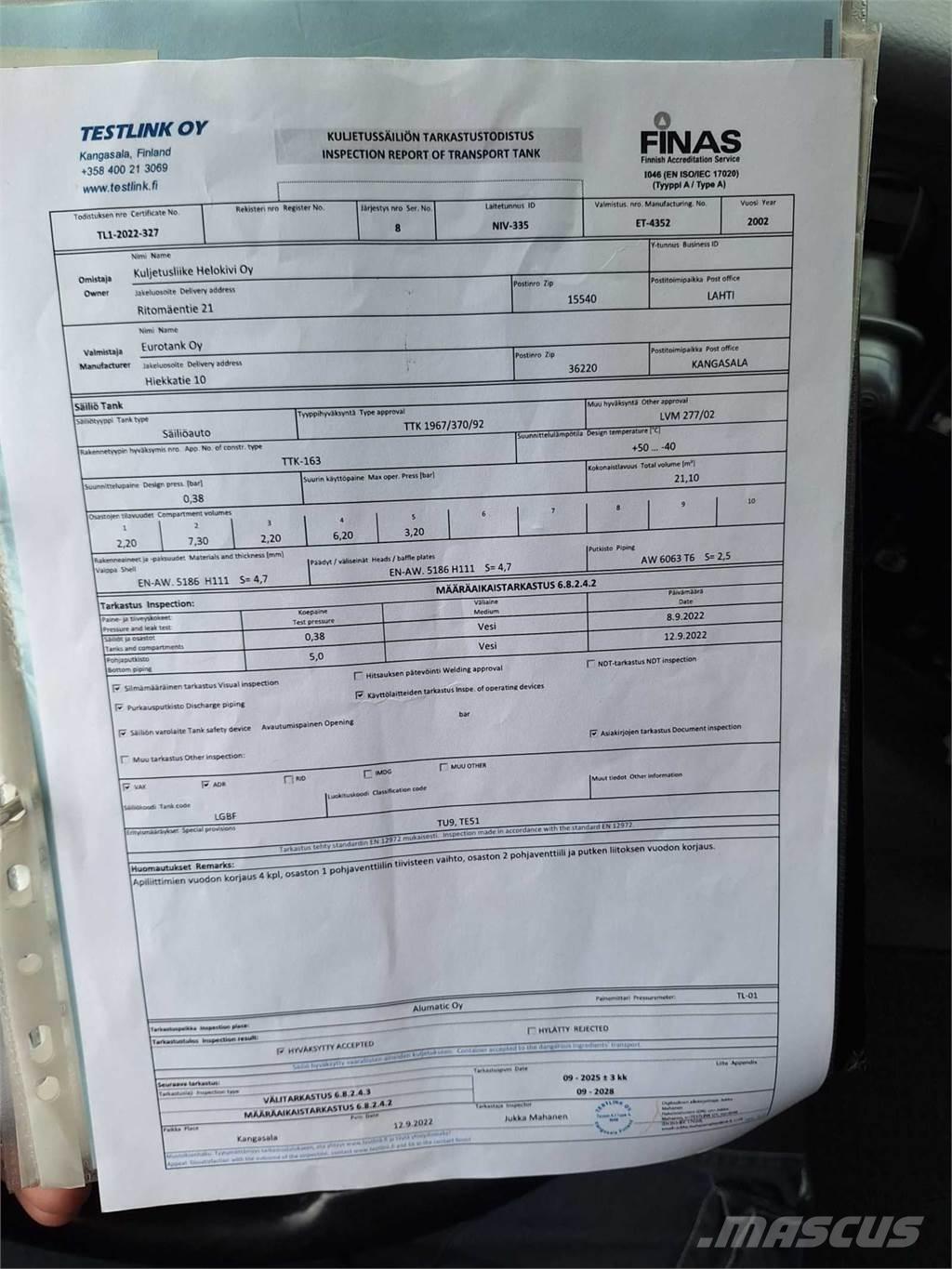 Volvo FH460 6X2 Autocisterna