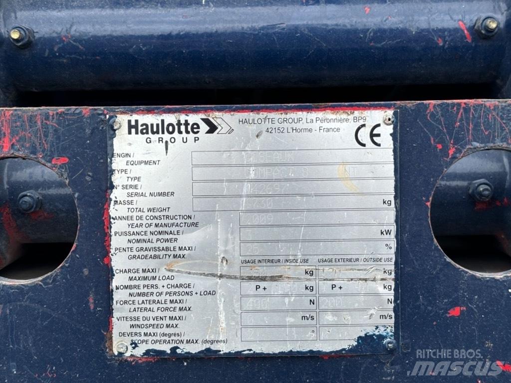 Haulotte Compact 8 Šķerveida pacēlāji