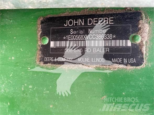 John Deere 568 Rituļu preses