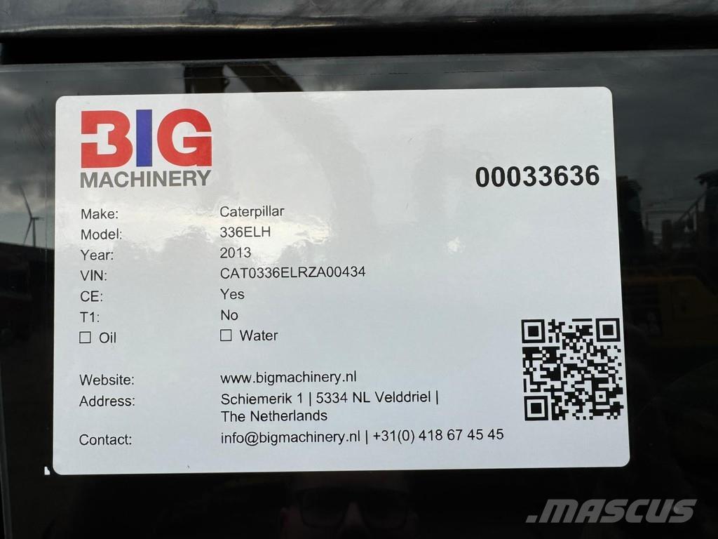 CAT 336ELH Kāpurķēžu ekskavatori