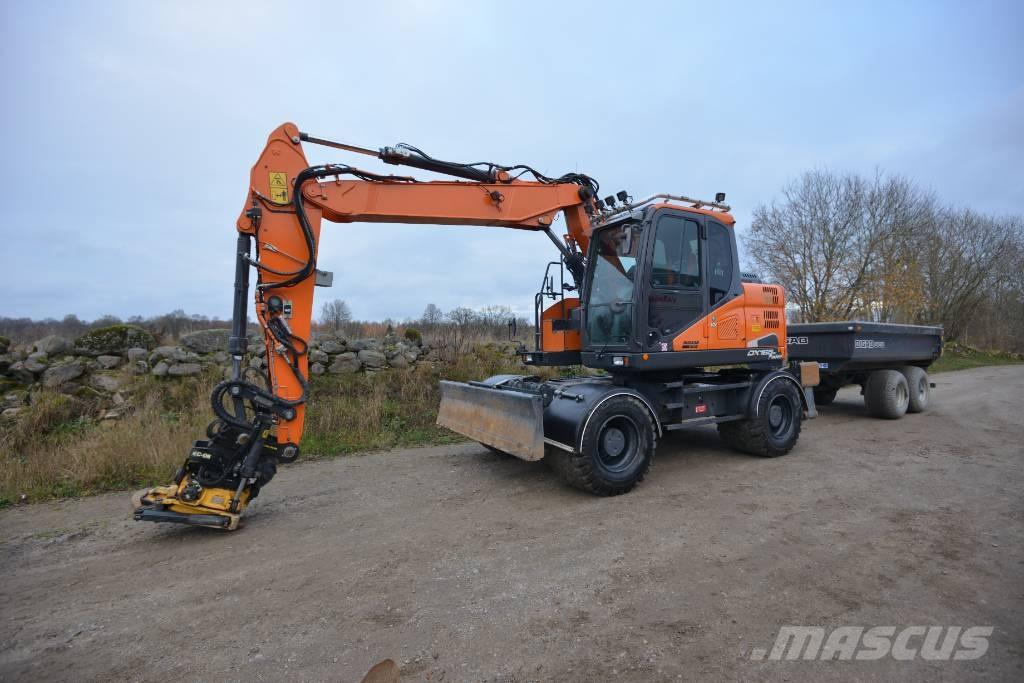 Doosan DX 165 W-5 Ekskavatori uz riteņiem