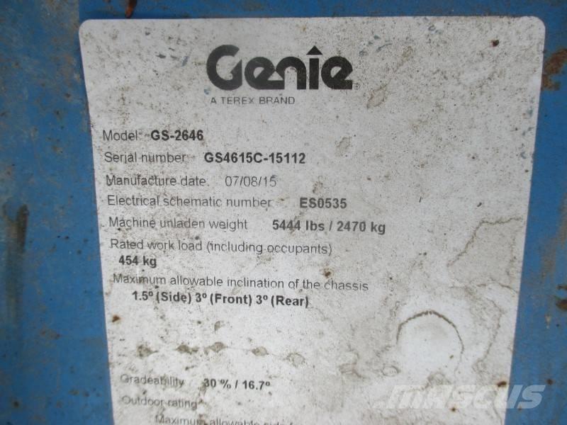 Genie GS 2646 Šķerveida pacēlāji
