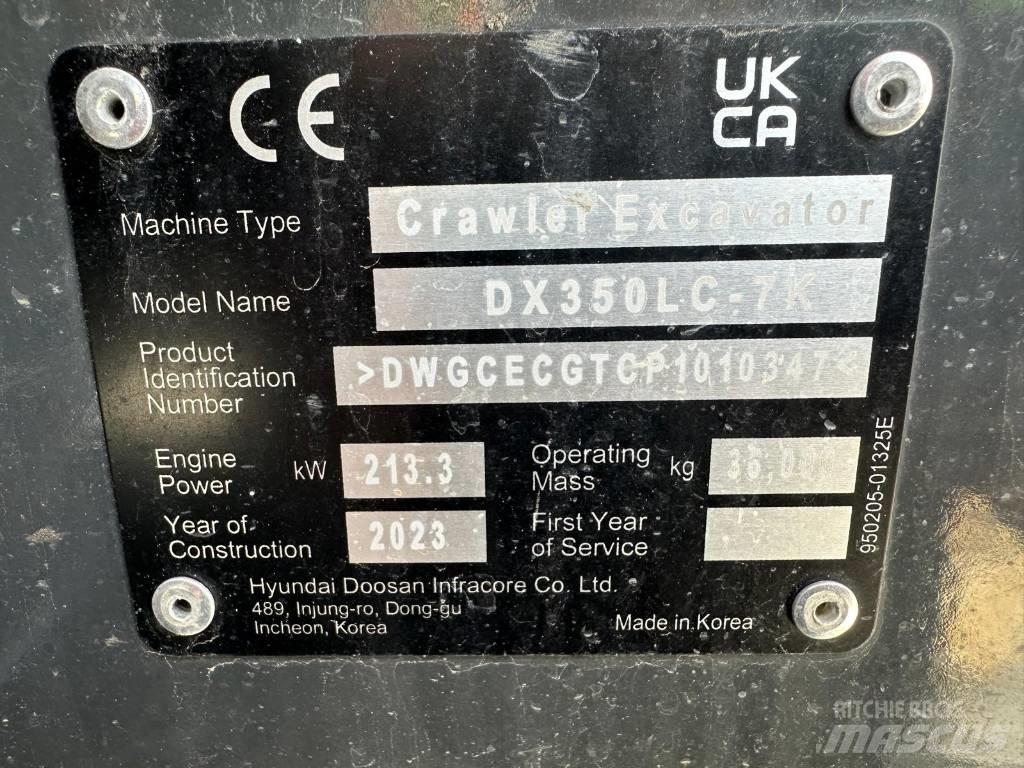 Doosan DX 350 NLC-7 Kāpurķēžu ekskavatori