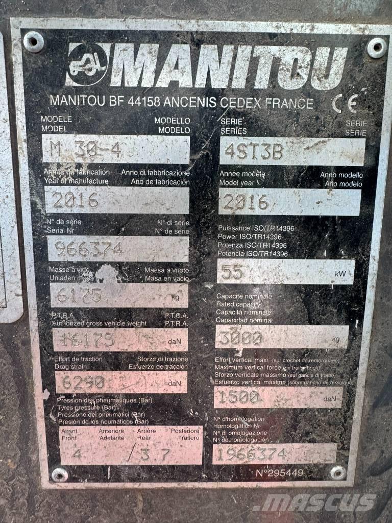 Manitou M30-4 Tehnika ar dīzeļa dzinēju