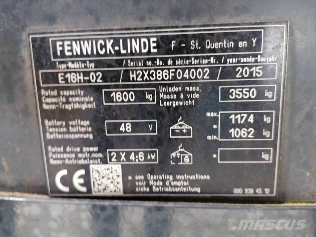 Linde E16H-02 Elektriskie iekrāvēji