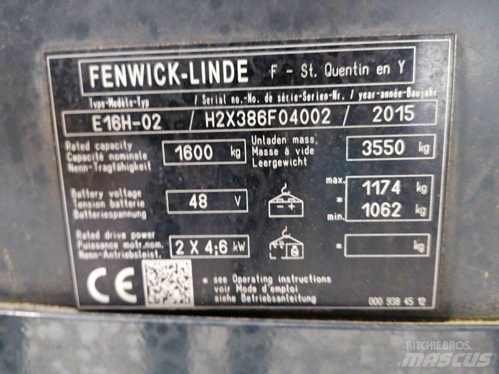 Linde E16H-02 Elektriskie iekrāvēji