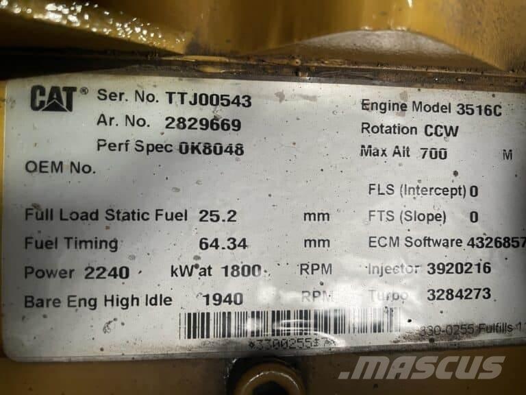 CAT 3516C Kuģu dzinēji