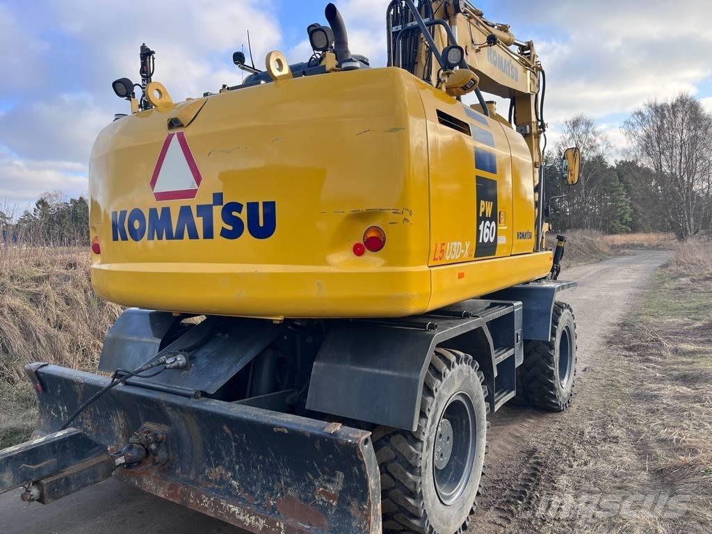 Komatsu PW 160 Ekskavatori uz riteņiem