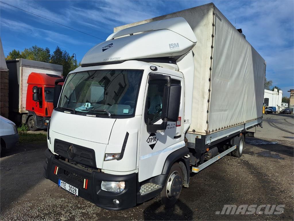 Renault D 7.5 Platformas/izkraušana no sāniem
