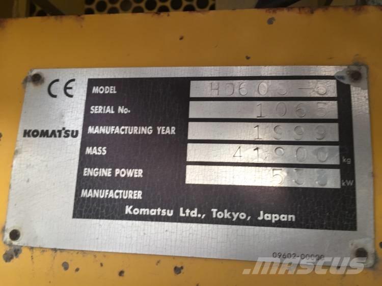 Komatsu HD 605-5 Karjeras kravas automašīnas