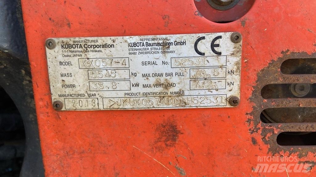 Kubota KX 057-4 Mini ekskavatori < 7 t