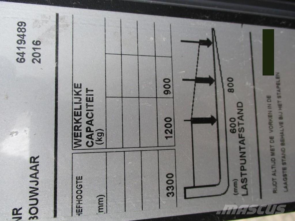 Toyota SPE120 Hidrauliskās stalažas ar platformu