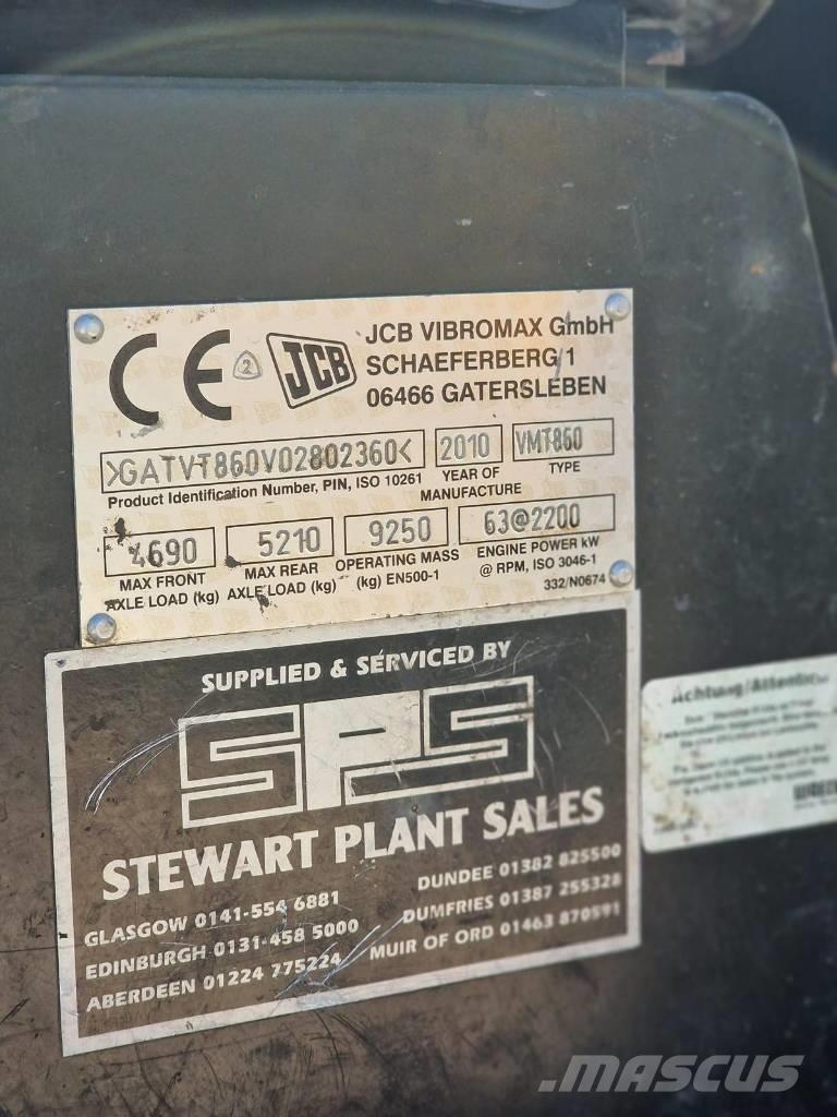 JCB Vibromax VMT 860 Divvalču grunts veltņi