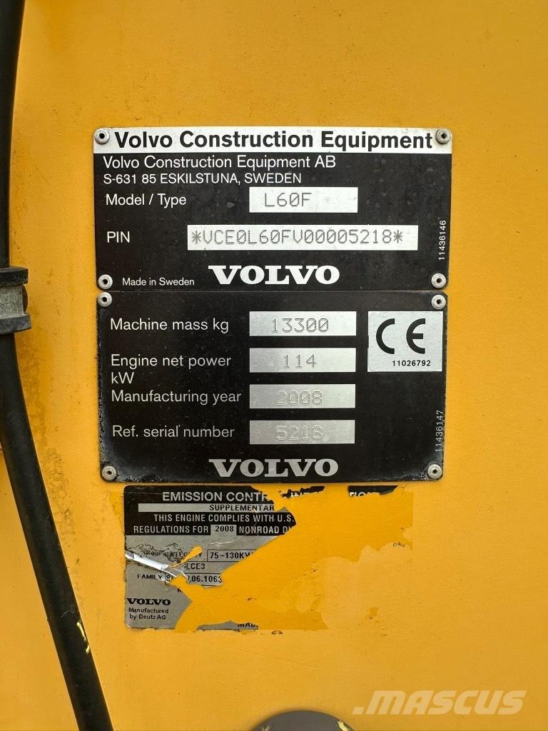 Volvo L60F Iekrāvēji uz riteņiem