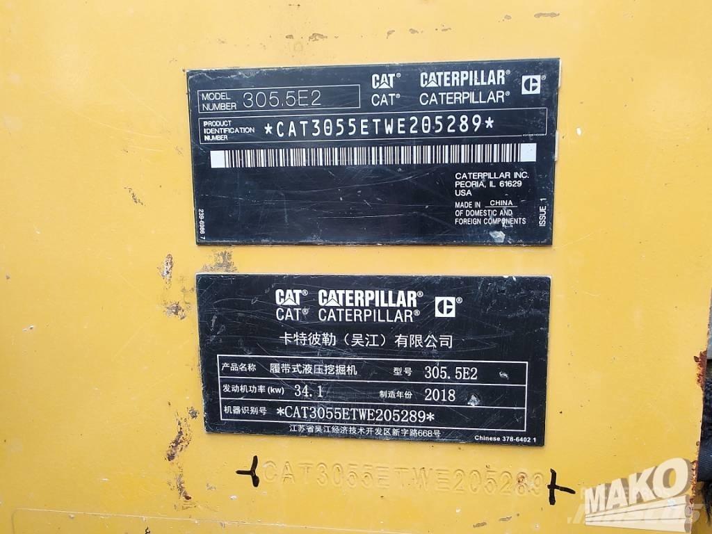 CAT 305.5 Kāpurķēžu ekskavatori