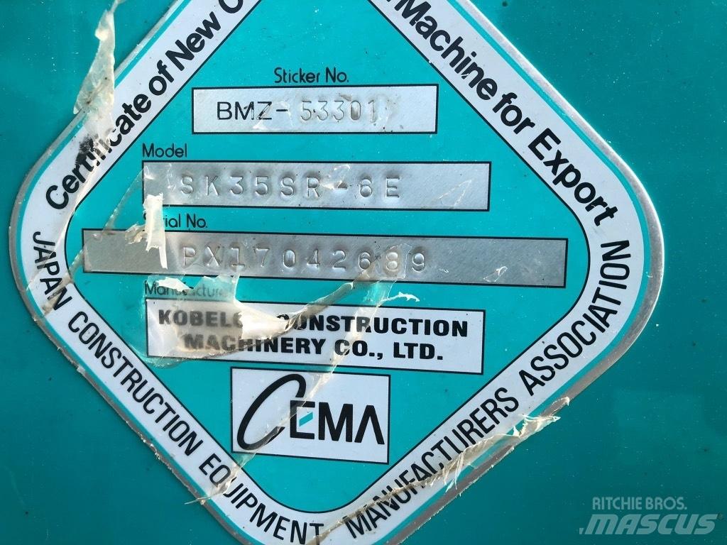 Kobelco SK 35 SR-6E Mini ekskavatori < 7 t