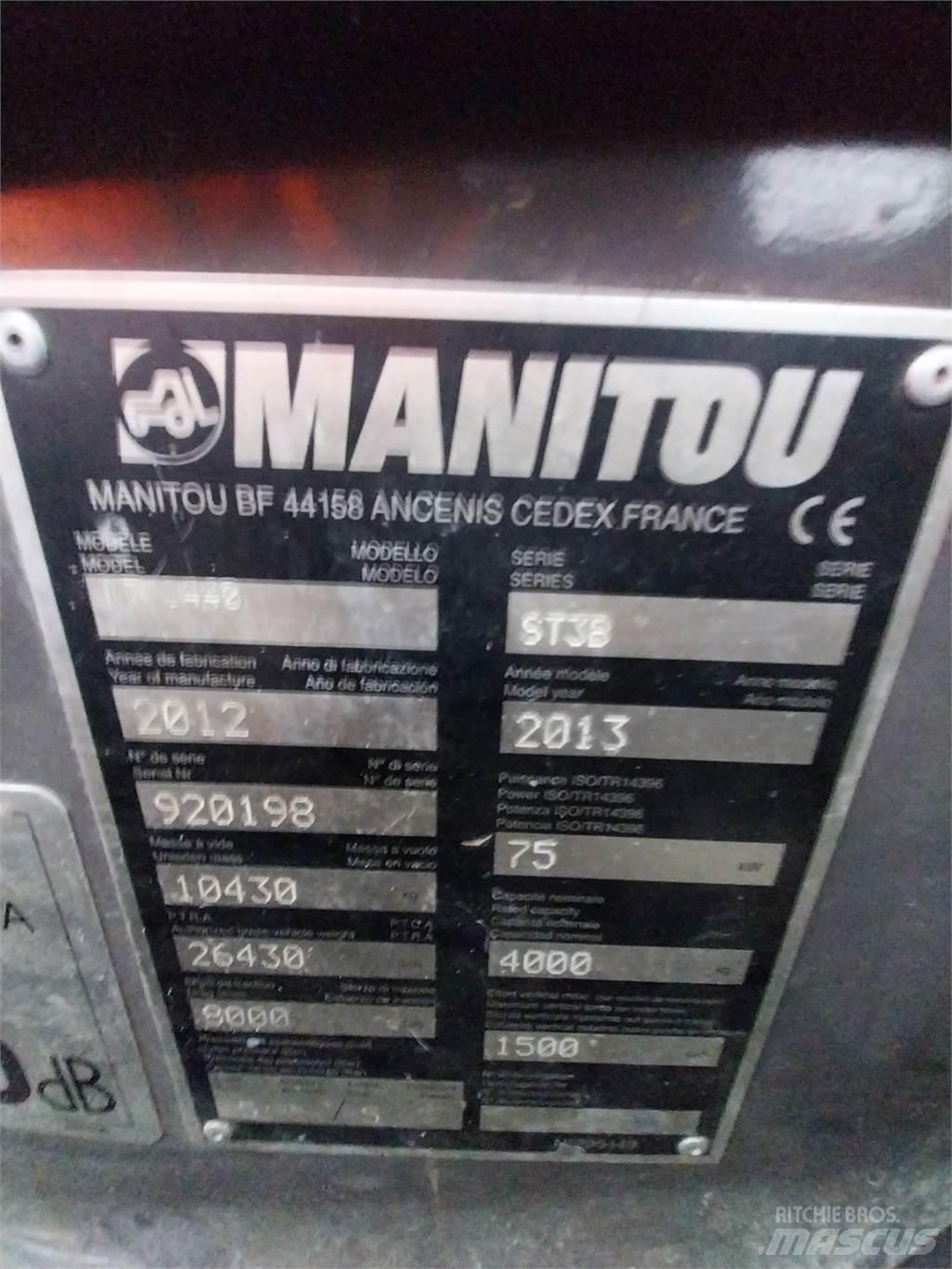 Manitou MT1440 Teleskopiskie manipulatori
