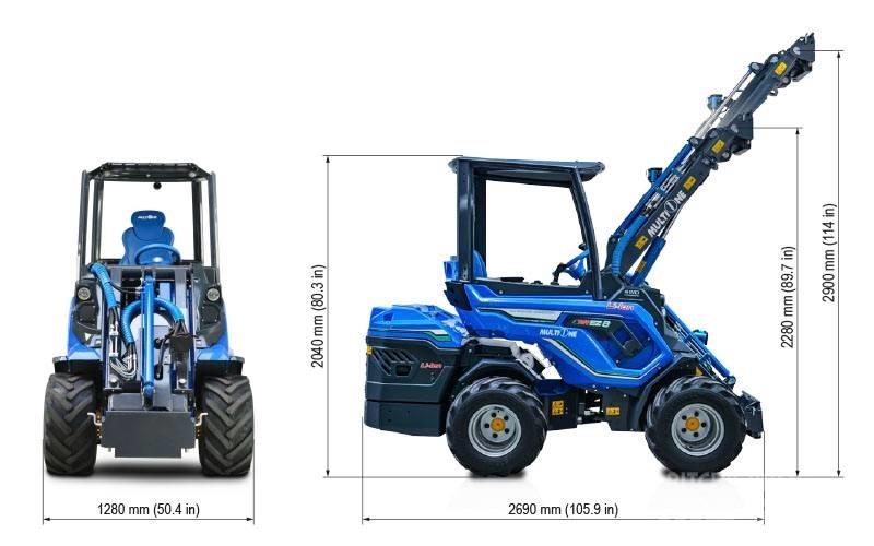 Multione EZ 8 Lietoti riteņu kompaktiekrāvēji