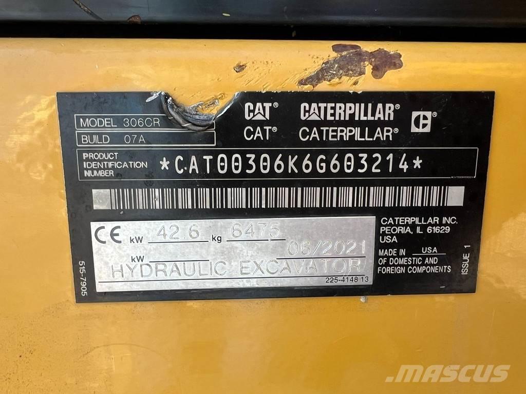 CAT 306CR Mini ekskavatori < 7 t