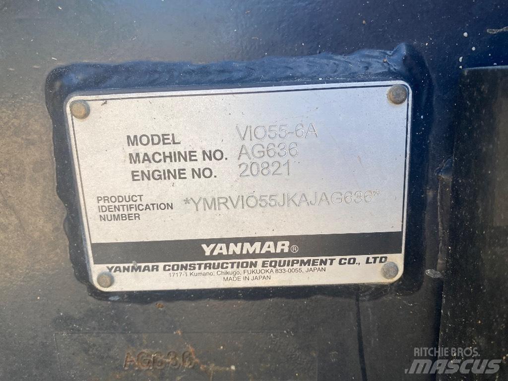 Yanmar Vio 55-6 A Mini ekskavatori < 7 t