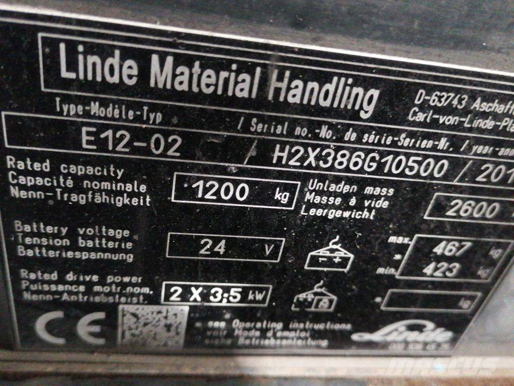 Linde E12-02 Elektriskie iekrāvēji