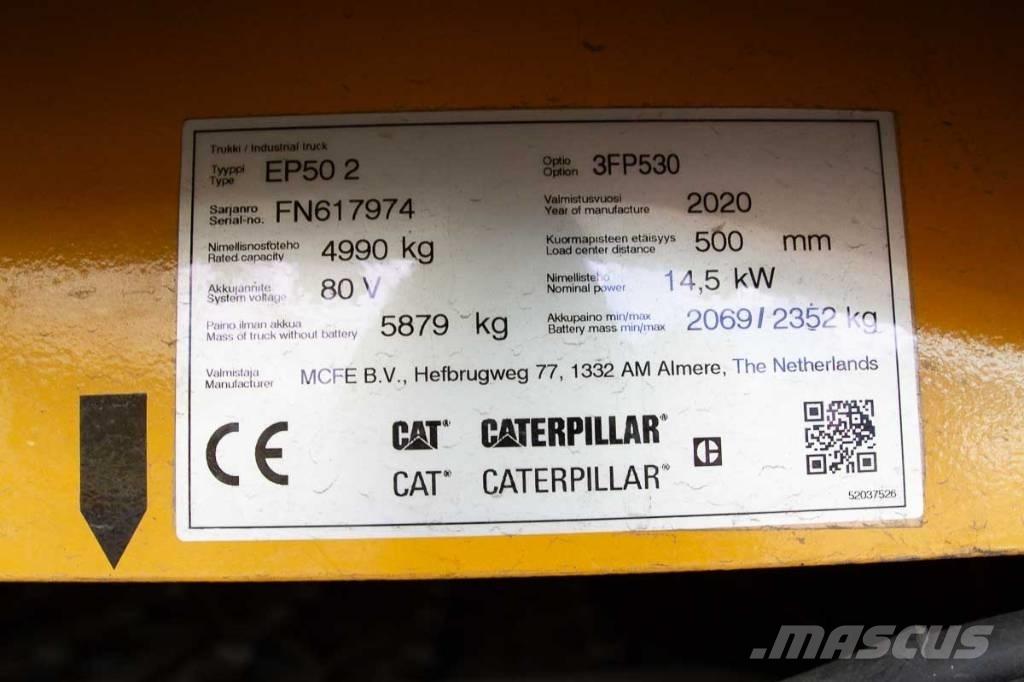 CAT EP 50 Elektriskie iekrāvēji