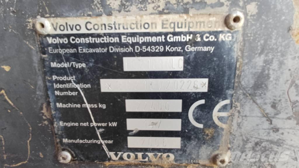 Volvo EC 210 B N LC Kāpurķēžu ekskavatori
