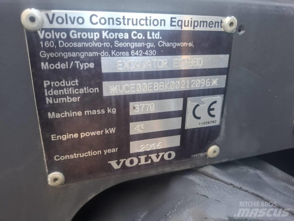 Volvo ECR 88 D Vidēja lieluma ekskavatori 7 t - 12 t