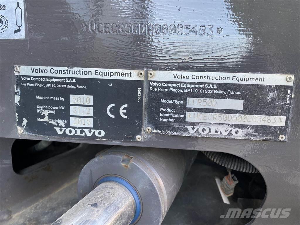 Volvo ECR50 Ekskavatori uz riteņiem