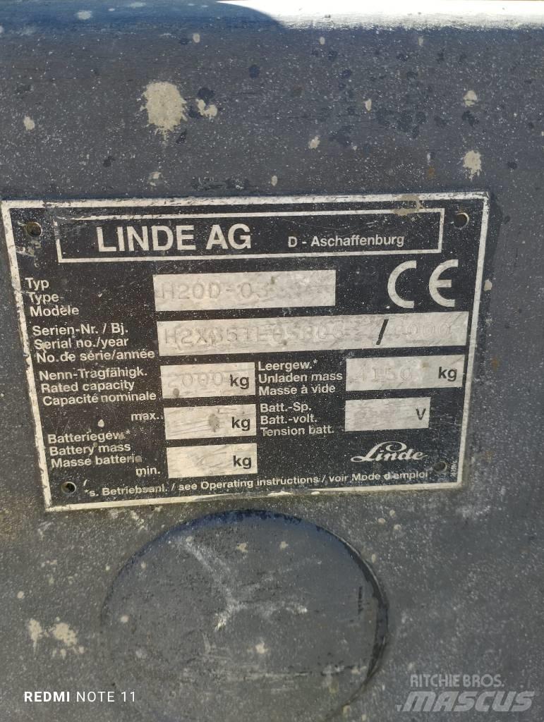 Linde H 20 D Tehnika ar dīzeļa dzinēju