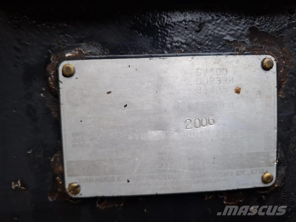 Yanmar SV 100 Vidēja lieluma ekskavatori 7 t - 12 t