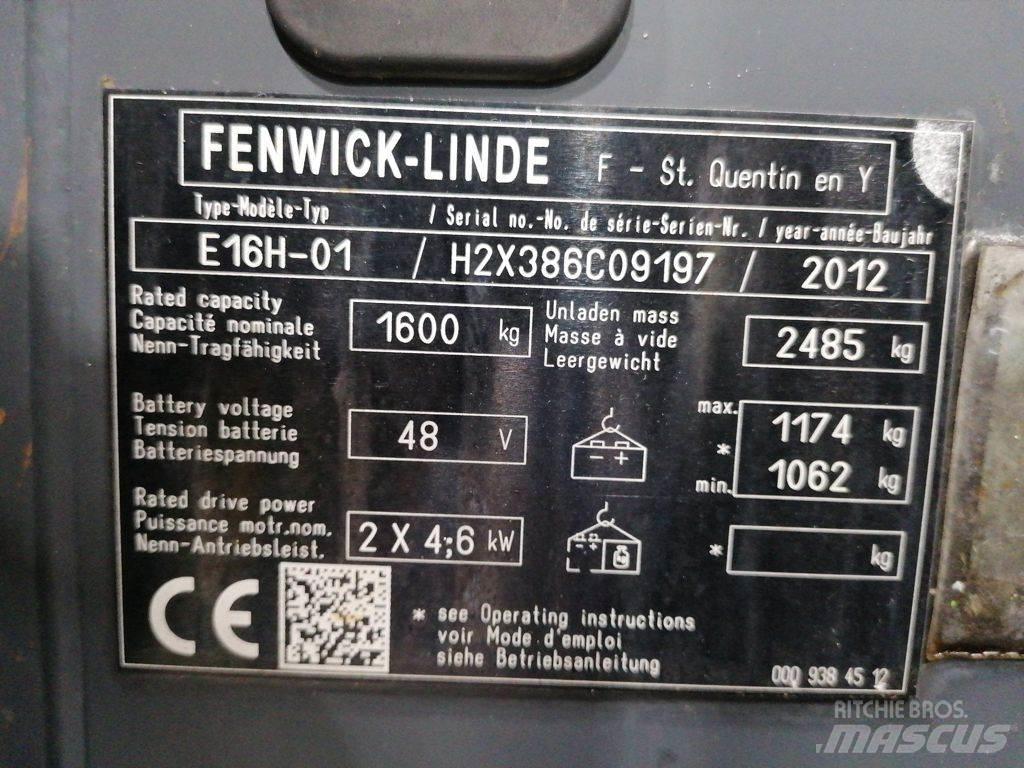 Linde E16H-01 Elektriskie iekrāvēji