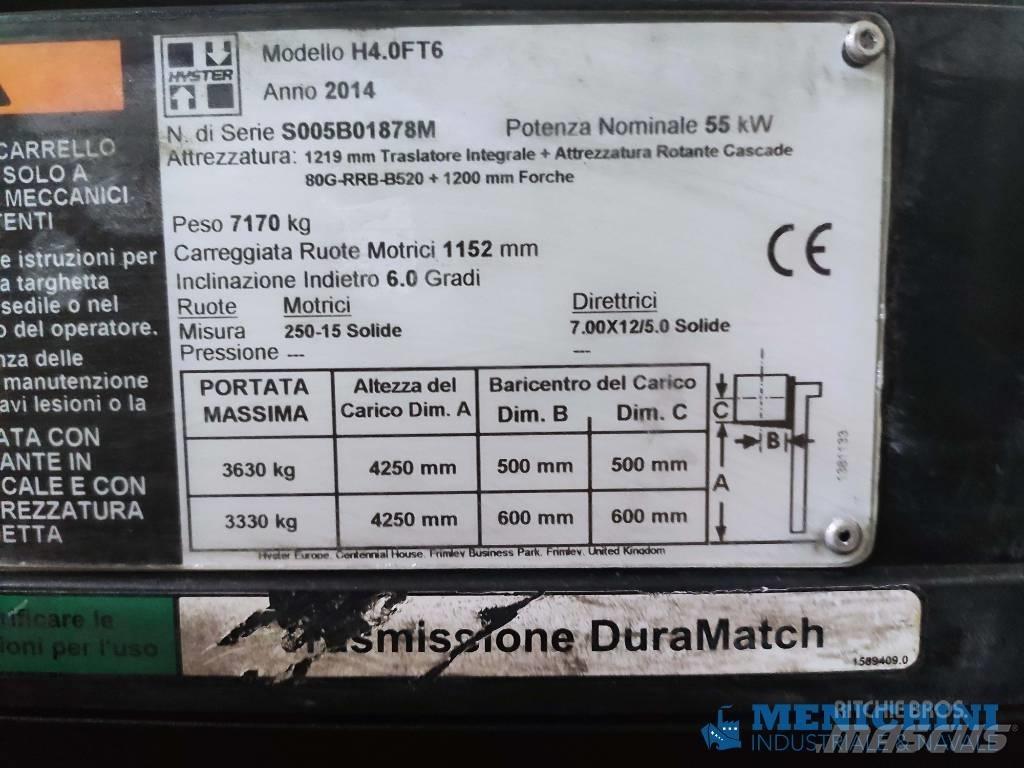 Hyster H 4.0 FT6 Tehnika ar dīzeļa dzinēju