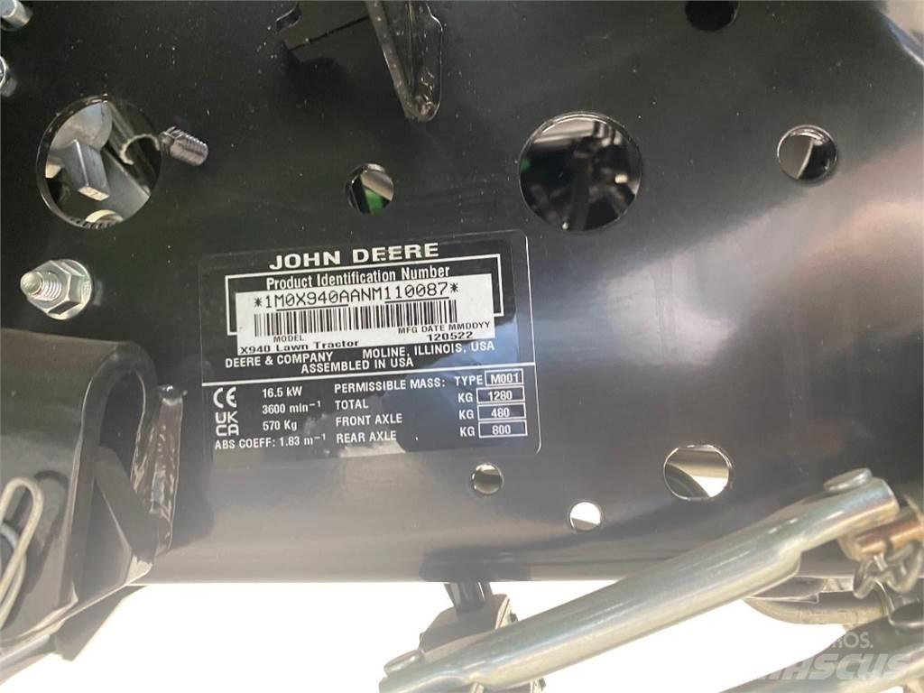 John Deere X940 Pļaujmašīnas
