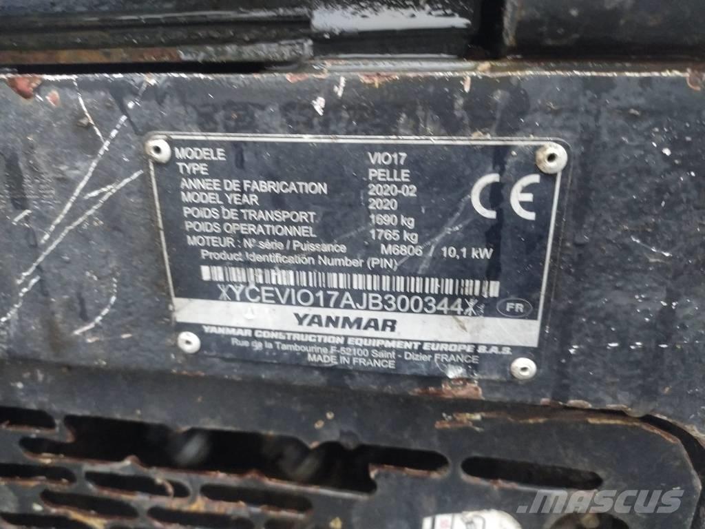 Yanmar Vio 17 U Mini ekskavatori < 7 t