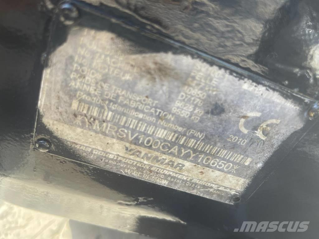 Yanmar SV 100-1 Vidēja lieluma ekskavatori 7 t - 12 t