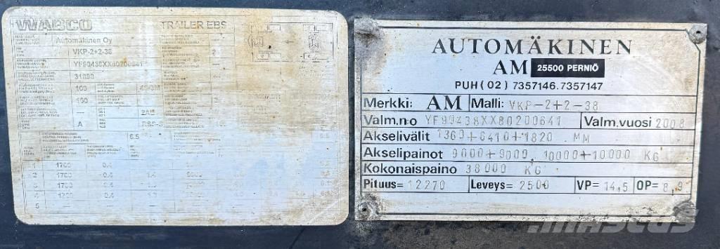 AM VKP-2+2-38 Nomontējamie treileri
