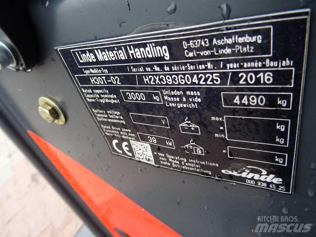 Linde H30T-02 LPG tehnika