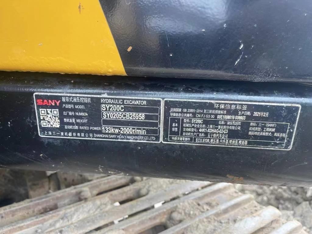 Sany SY 200 C Plus Kāpurķēžu ekskavatori