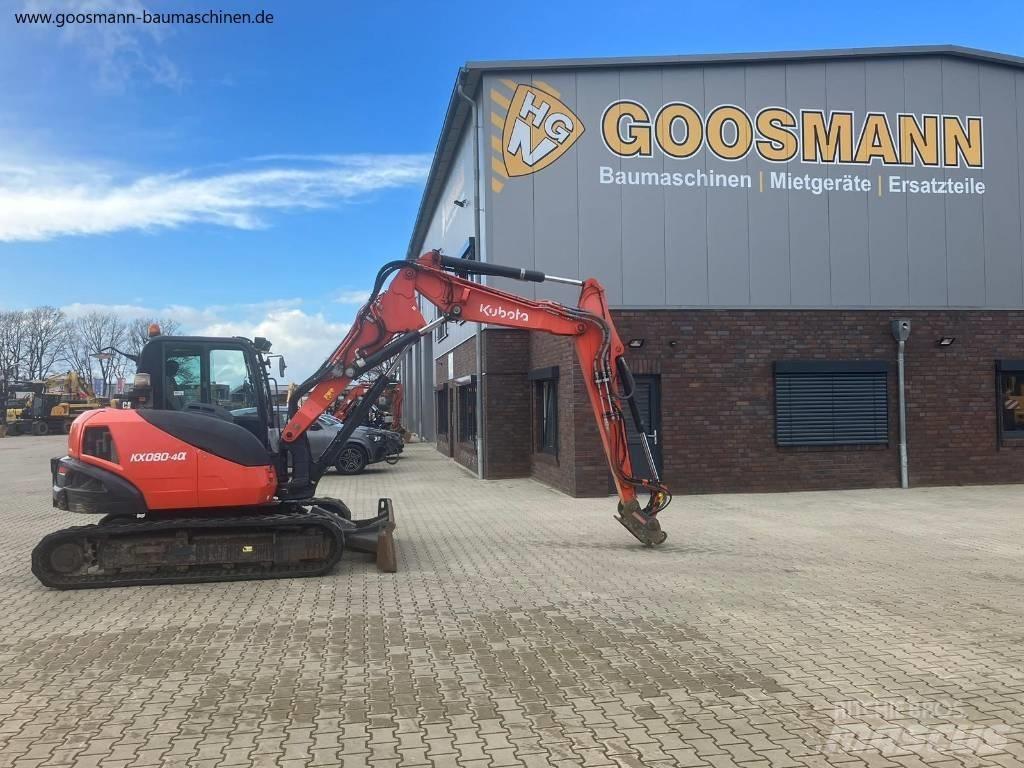 Kubota KX080-4a Vidēja lieluma ekskavatori 7 t - 12 t
