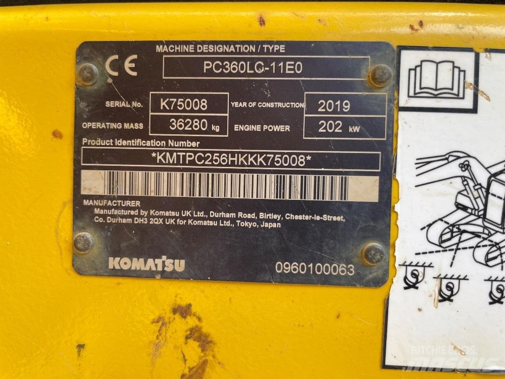 Komatsu PC 360 LC-11 Kāpurķēžu ekskavatori