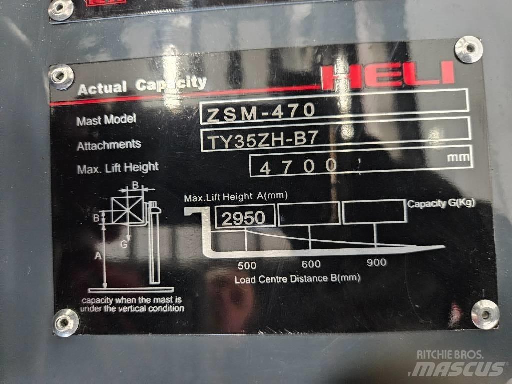 Heli CPCD 35 KU17G3 Tehnika ar dīzeļa dzinēju