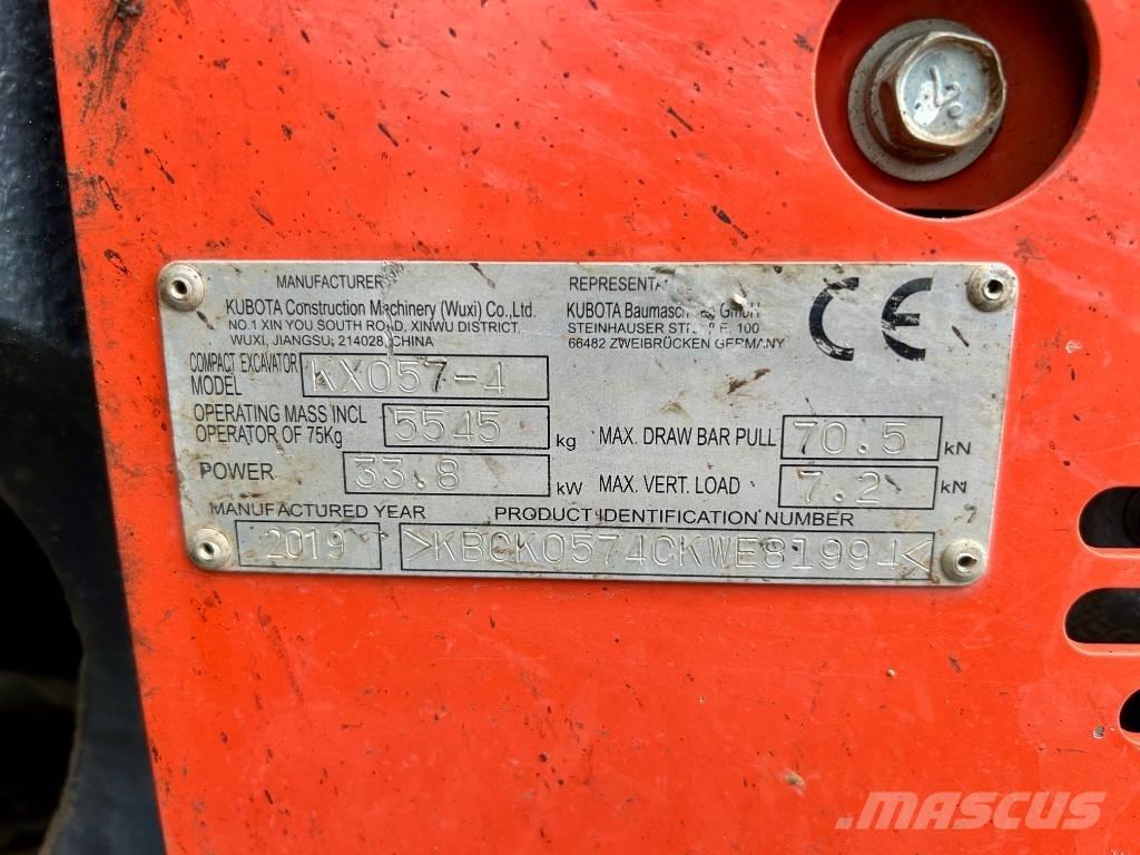 Kubota KX 057-4 Mini ekskavatori < 7 t