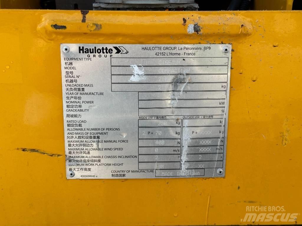 Haulotte COMPACT 10N Šķerveida pacēlāji